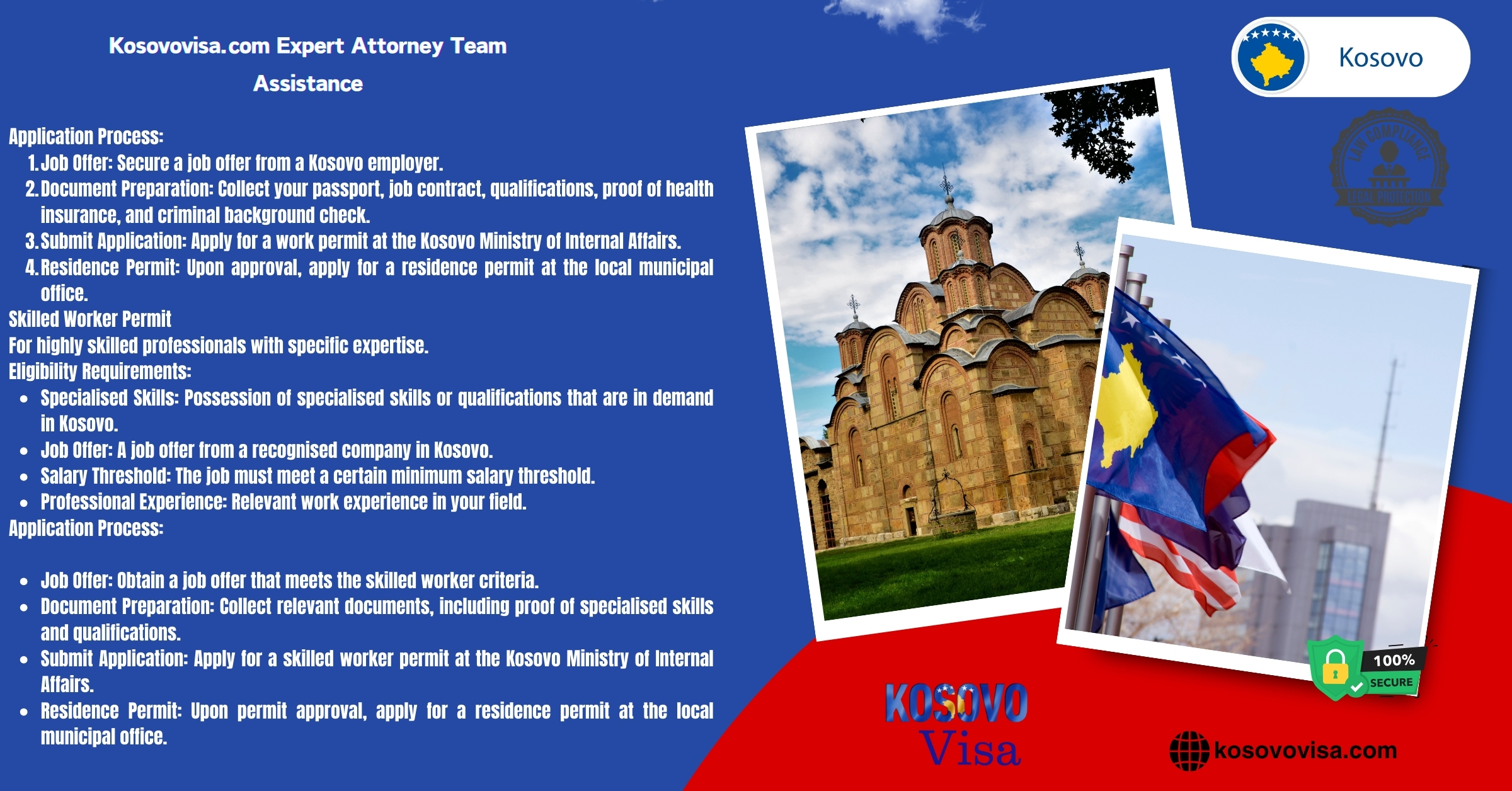 Key Information for Paraguay Citizens on Kosovo Work Permit and Business Resident Visa Requirements